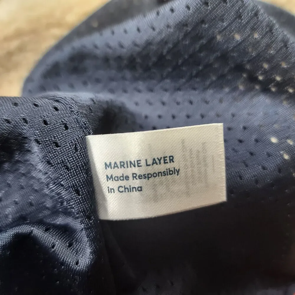 Marine Layer Archive Palisades Anorak Sherpa Fleece 1/2 Zip Mens XL Gorpcore